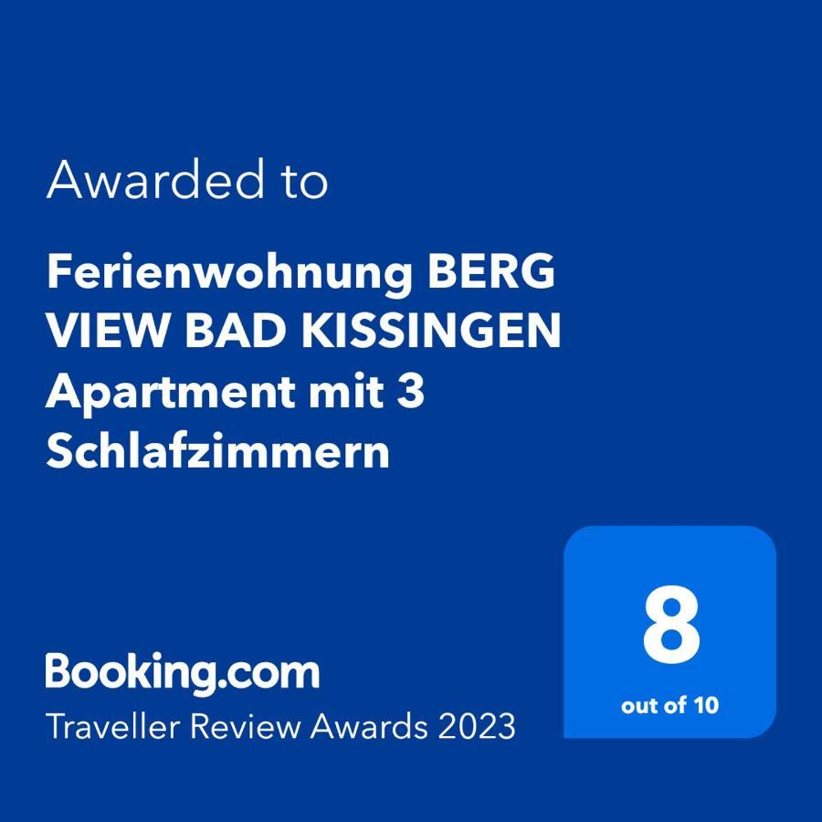 Ferienwohnung Berg View Bad Kissingen Apartment Mit 3 Schlafzimmern 外观 照片